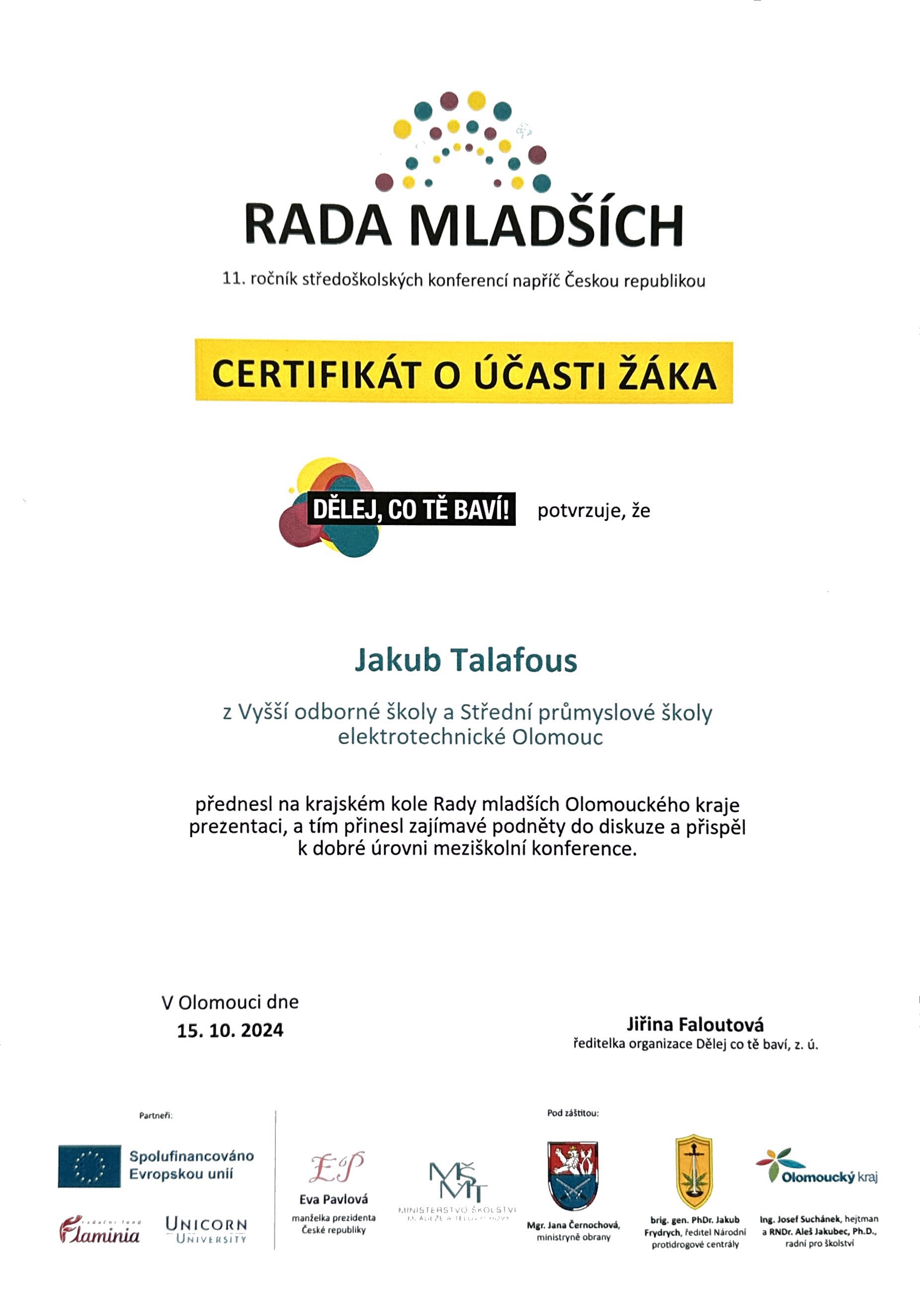 2024 10 Talafous Rada mladsich